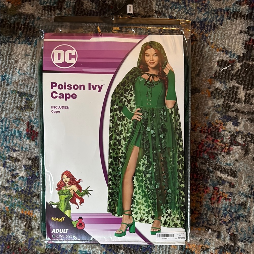 DC Green Poison Ivy Superhero Cape